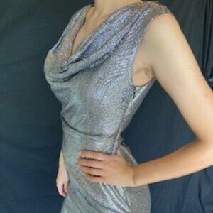 Vince Camuto:  Metalic Silver Dress - Size 6